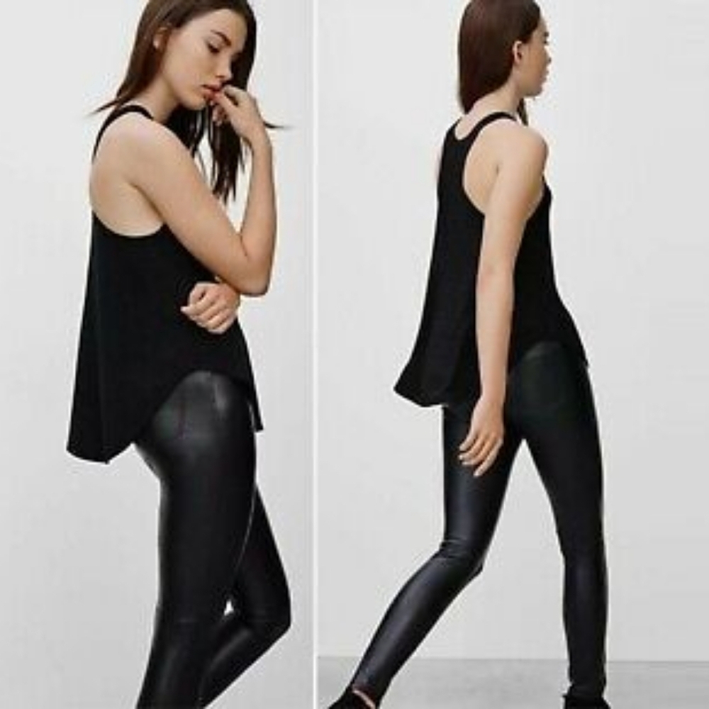 Aritzia Wilfred Swing Flowy Racerback front knots detail Tank Top